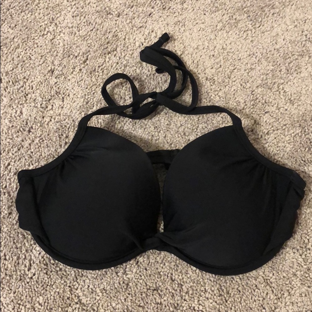 black bikini top